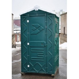 Туалетна кабіна біотуалет зелений + рідина для туалету