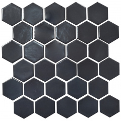 Мозаика керамическая Kotto Keramika H 6022 Hexagon Grafit Black 295х295 мм Львів