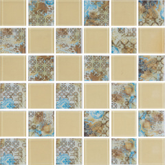 Мозаика стеклянная Kotto Keramika GMP 0448029 СC Print 34/RAL 1014 300х300 мм Чортков