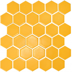 Мозаика керамическая Kotto Keramika H 6025 Hexagon Dark Yellow 295х295 мм Івано-Франківськ