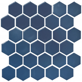 Мозаика керамическая Kotto Keramika H 6008 Hexagon Steel Blue 295х295 мм