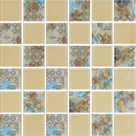 Мозаика стеклянная Kotto Keramika GMP 0448029 СC Print 34/RAL 1014 300х300 мм