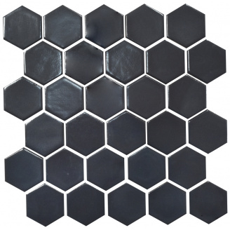 Мозаика керамическая Kotto Keramika H 6022 Hexagon Grafit Black 295х295 мм