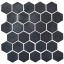 Мозаика керамическая Kotto Keramika H 6022 Hexagon Grafit Black 295х295 мм Чернівці