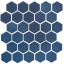 Мозаика керамическая Kotto Keramika H 6008 Hexagon Steel Blue 295х295 мм Рівне