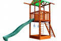 Игровая детская площадка SportBaby Babyland-1 деревянная с пластиковой горкой и песочницей