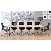 Офисный стол для переговоров Loft-design Q-270 светлый дуб-борас