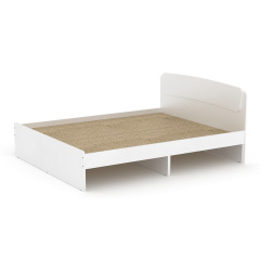 Двоспальне ліжко Компаніт Класика 160х200 см біле дсп Тернопіль