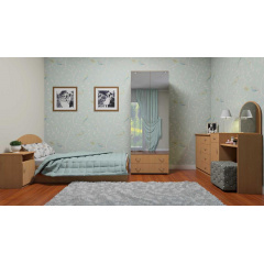 Одноместная спальня Компанит набор мебели №5 дсп ольха Полтава