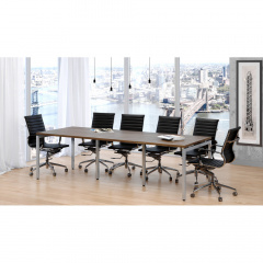 Офісний стіл для переговорів Loft-design Q-270 темний горіх Самбір