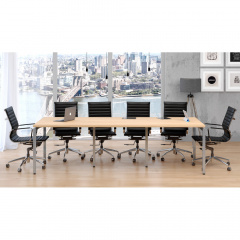 Офисный стол для переговоров Loft-design Q-270 светлый дуб-борас Винница