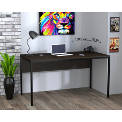 Письменный стол L-3p Loft-Design 138х70х75 см венге черный Одесса