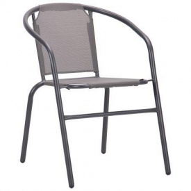 Летний стул AMF Taco темно-серый для кафе для сада на террасу