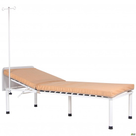 Кушетка-кровать медицинская AMF Пульс со штативом для медицинских учреждений
