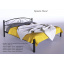Ліжко Віола Tenero 160х200 см двоспальне металеве чорне на ніжках Надвірна