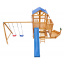 Детская площадка SportBaby Babyland-13 Капитан деревянная корабль с зимней горкой качелями Одесса
