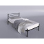 Одноместная кровать Маранта-мини Tenero 80х200 см черная металлическая с изголовьем на ножках Полтава