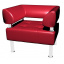 Офісне м'яке крісло Sentenzo Тонус 800x600х700 мм червоний кожзам Тячів