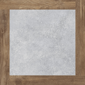 Керамическая плитка Golden Tile Concrete&Wood серый 607x607x10 мм (G92510)