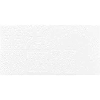 Керамическая плитка Golden Tile Tutto Bianco patchwork белый 300x600x9 мм (G50161)