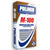 Раствор строительный POLIMIN М-100 25 кг