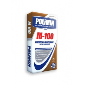 Раствор строительный POLIMIN М-100 25 кг