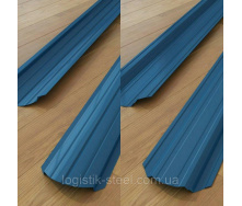 Паркан двосторонній 0,45 мм глянець синій (RAL 5005) (Корея)