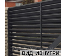 Забор Жалюзи Standart 60/100 мм двухслойная ламель двухстороннее покрытие