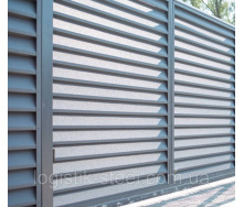 Забор жалюзи Classic 40/120 мм из оцинкованного металла с полимерным покрытием