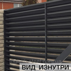 Забор Жалюзи Standart 60/100 мм двухслойная ламель двухстороннее покрытие Киев