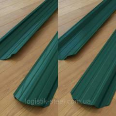 Штакетник двухсторонний 0,35 мм зеленый (RAL 6005) Николаев