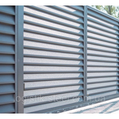 Забор жалюзи Classic 40/120 мм из оцинкованного металла с полимерным покрытием Львов