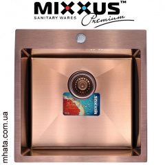 Кухонная мойка Mixxus MX5050х200x1.0-PVD-BRONZE Харків