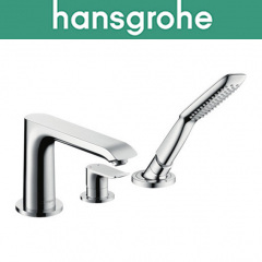 Смеситель Hansgrohe (31190000) для ванной встраиваемый Metris на 3 отверстия Кропивницкий