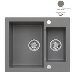 Кухонная мойка AXIS Mojito 80 Moonlight Grey (1.101.150.50) Дубно