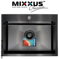 Кухонная мойка Mixxus MX5843х200x1.0-PVD-BLACK Харків