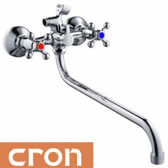 Змішувач для ванни довгий ніс Cron Ecomix (Chr-140) Рівне