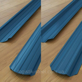 Штакетник двухсторонний 0,45 мм глянец синий (RAL 5005) (Корея)