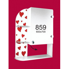 Шкаф-зеркало 60x70x14см ШК859