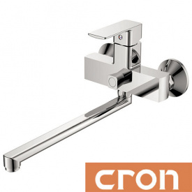 Змішувач для ванни довгий ніс Cron Kubus Euro (Chr-006)