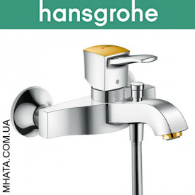 Смеситель Hansgrohe ( 31340090) для ванны Metropol короткий нос