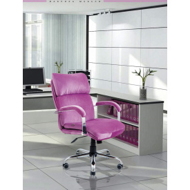 Офисное Кресло Руководителя Richman Дакота Missoni Pink Хром М3 MultiBlock Розовое