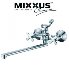Змішувач для ванни довгий ніс MIXXUS Fobos Euro Chr-006