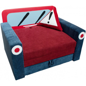 Малютка диван Ribeka Авто Красный (01M023)