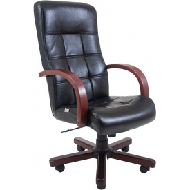 Офисное Кресло Руководителя Richman Вирджиния Титан Black Wood М2 AnyFix Черное