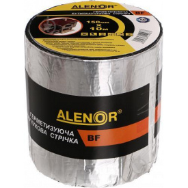 Лента герметизирующая Alenor BF 150 мм х 10 м бутилкаучуковая фольгированная