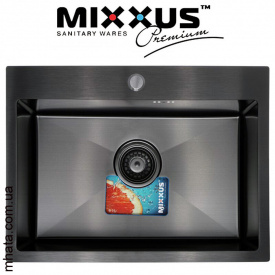 Кухонная мойка Mixxus MX5843х200x1.0-PVD-BLACK