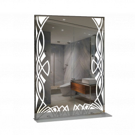 Зеркало для ванной комнаты 600х800 Ф397