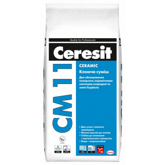 Клей для плитки CERESIT СМ 11 Ceramic 5 кг