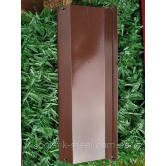 Ламели для забора Жалюзи 112мм цвет 8017 коричневый глянец двухсторонний 0,45 Корея